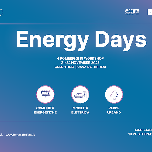 Energy Days, al Green Hub di Cava de’ Tirreni 4 workshop sui temi della transizione energetica