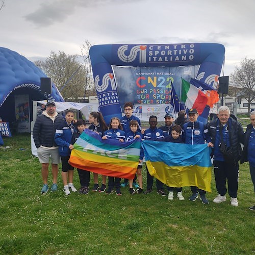 Fano, al campionato di corsa campestre il messaggio di pace del CSI di Cava de’ Tirreni