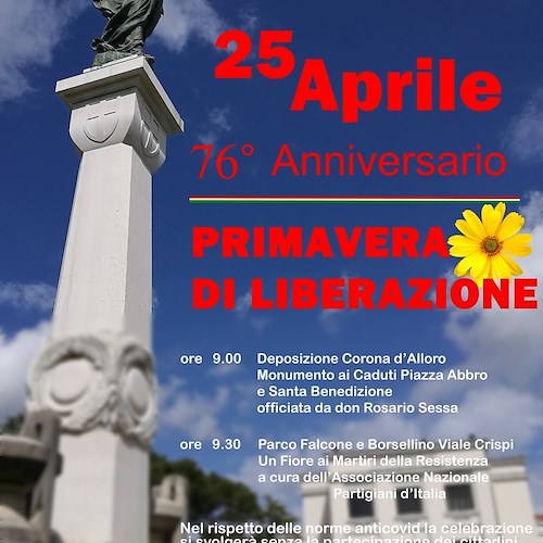 Festa della Liberazione, il programma delle celebrazioni a Cava de' Tirreni 