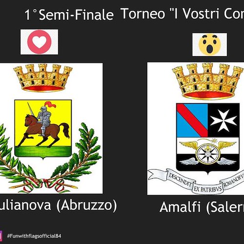 “Fun with Flags”, lo stemma civico di Amalfi sfida Giulianova in semifinale: ecco come votare 