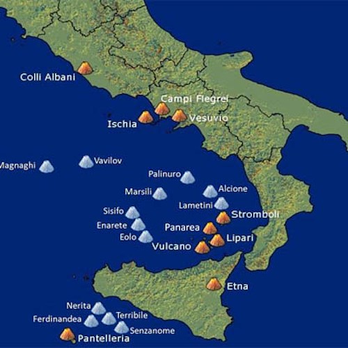 I 15 vulcani sommersi del Tirreno da Salerno alla Calabria 
