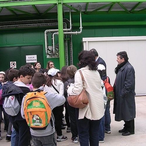 I bambini della "Don Bosco" in visita ad un impianto di riciclaggio