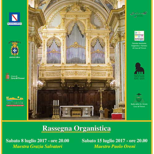 "I Grandi Interpreti all'Abbazia": al via la sesta edizione della Rassegna Organistica di Cava de’ Tirreni