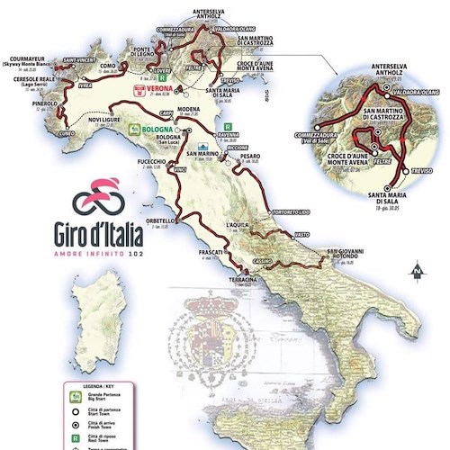 Il Giro d’Italia non passerà per il sud: scoppia la polemica 