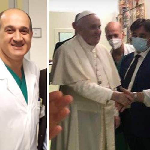 Il primario Antonio Ruggiero incontra Papa Francesco, la sua passione per la medicina nasce alla Badia di Cava