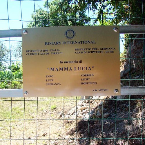 Il Rotary Club restaura la grotta di Mamma Lucia