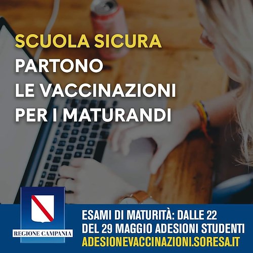 In Campania al via vaccini per maturandi: ecco come prenotarsi