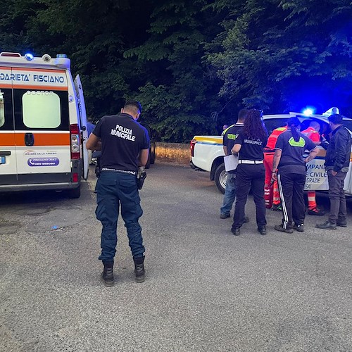 Incidente a Pellezzano, ciclista trasportato all'Ospedale di Cava de' Tirreni 
