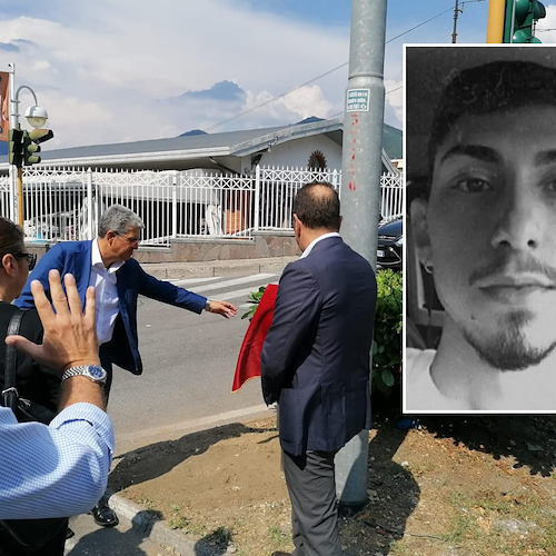 Incidente mortale a Cava de' Tirreni, una lapide per onorare il nocerino Federico Capasso 