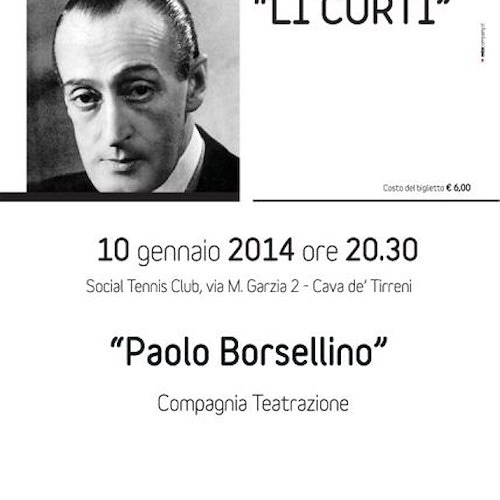 La figura di Paolo Borsellino sul palco della Stagione Teatrale Invernale "Li Curti"