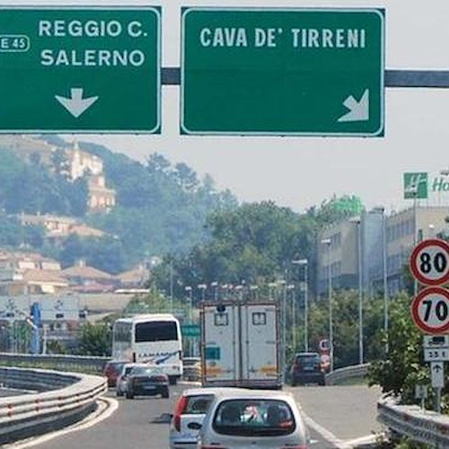Lavori A3, chiuso per una notte tratto Cava de' Tirreni-Salerno