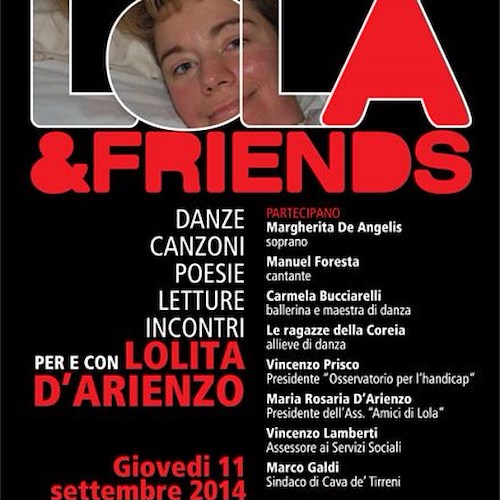 "Lola&friends", giovedì 11 settembre uno show per e con Lolita D'Arienzo