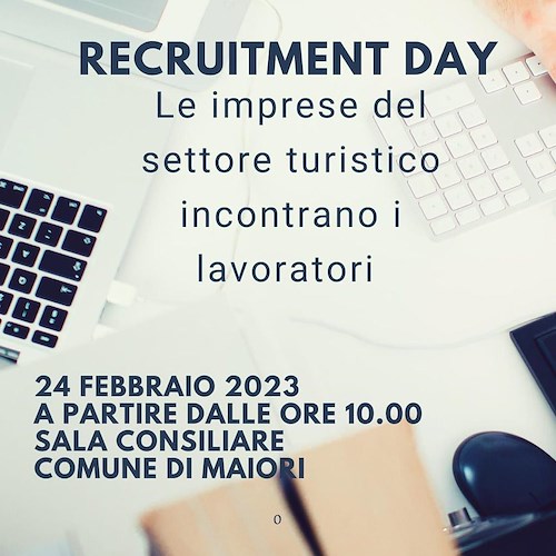 Maiori, 24 febbraio un “recruitment day” per favorire incontro tra i lavoratori e le imprese turistiche 