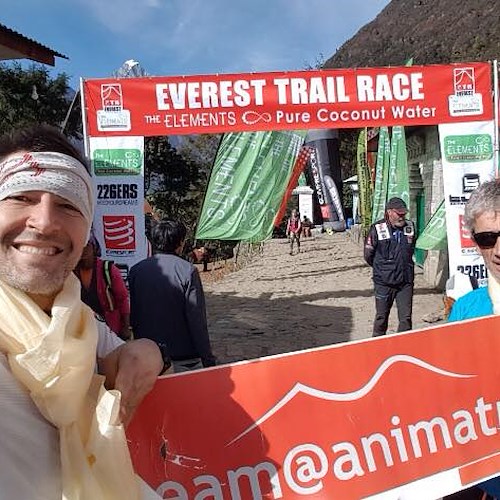 Michele Petrone e Sergio Punzi di Cava protagonisti all'Everest Trail Race