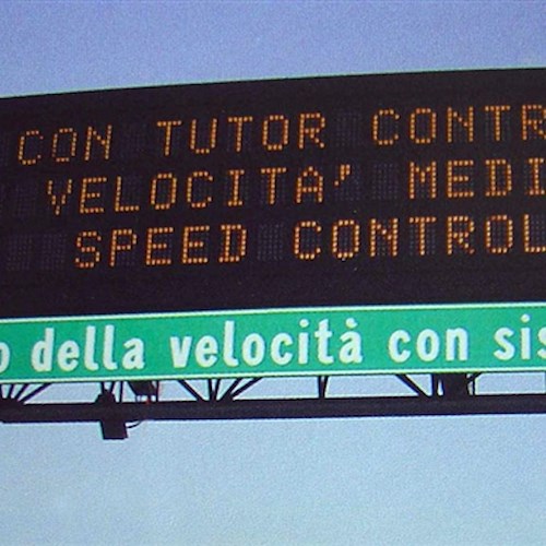 Multe su tratto autostradale Cava de' Tirreni - Vietri sul mare: è polemica