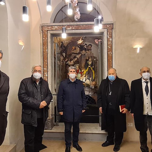 Natale a Cava de' Tirreni: inaugurato il presepe del Monastero di San Giovanni