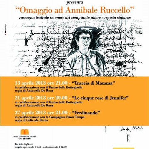 "Omaggio ad Annibale Ruccello", trittico di appuntamenti al Teatro "Luca Barba"