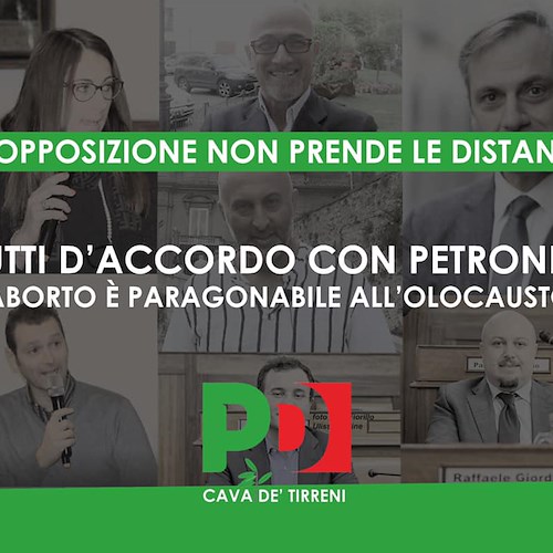 Pd Cava de' Tirreni «Imbarazzante il silenzio dell’opposizione dopo le parole di Petrone»