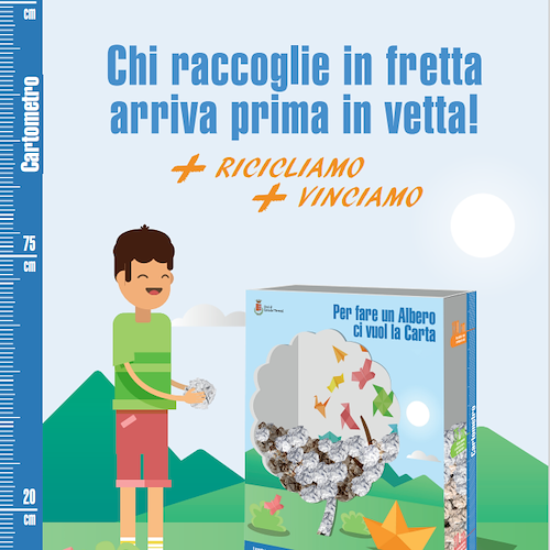 "Per fare un albero ci vuol la carta": alunni delle scuole primarie di Cava si sfidano nella raccolta differenziata 