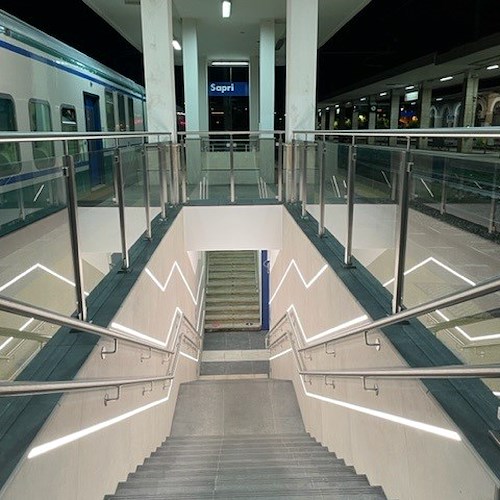Più accessibilità alla stazione di Sapri: completati lavori per nuovo sottopasso