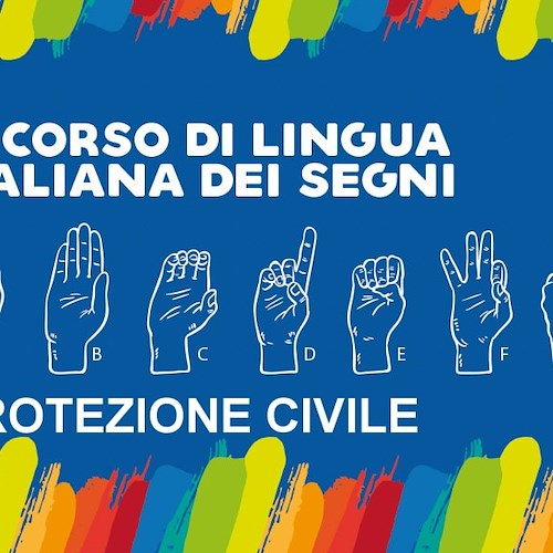 Protezione Civile di Cava de' Tirreni al primo corso di lingua italiana dei segni 