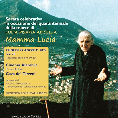 Quarantesimo anno dalla morte di Mamma Lucia, l'iniziativa a Cava de' Tirreni / PROGRAMMA 
