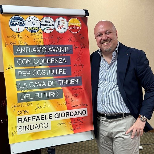 Raffaele Giordano candidato a sindaco di Cava de’ Tirreni