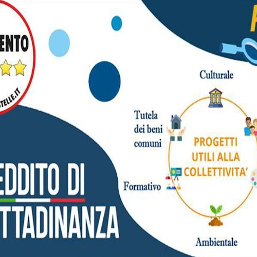 «Restituiamo dignità ai percettori del Reddito di Cittadinanza», l'appello dei 5 Stelle al Sindaco di Cava de' Tirreni 