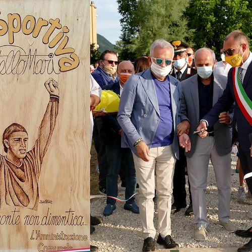 Roccapiemonte: intitolato campetto a Catello Mari, indimenticato calciatore della Cavese 