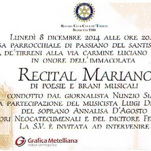 Rotary Club, l'8 dicembre a Passiano un "Recital Mariano" benefico