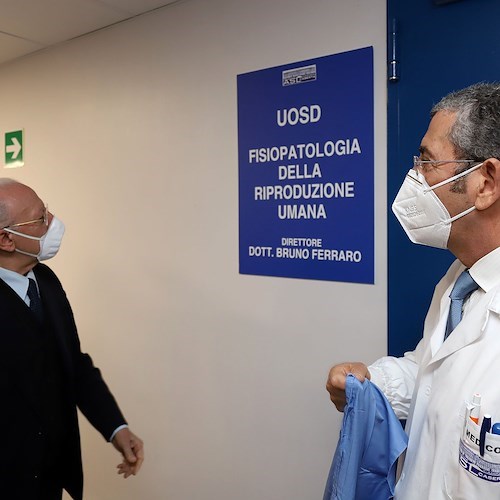 «Sanità casertana non più penalizzata», De Luca inaugura nuovi reparti di terapia intensiva all'Ospedale di Marcianise 