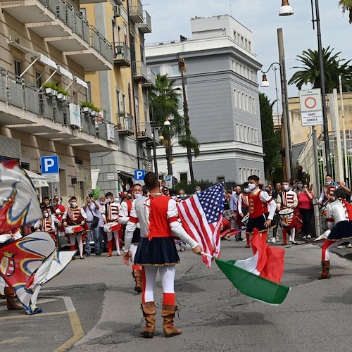 Sbandieratori Cavensi alle celebrazioni dell'11 settembre a Pompei 