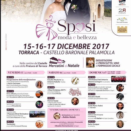 Sposi, moda e bellezza: dal 15 al 17 dicembre al Castello di Torraca va in scena il giorno più bello