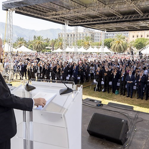 Trent'anni dalla strage di Capaci, Mattarella: «La storia della Repubblica sembrò fermarsi»