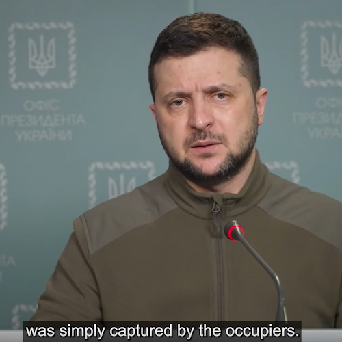 Ucraina, Zelensky: «Sequestrato convoglio umanitario vicino Mariupol»