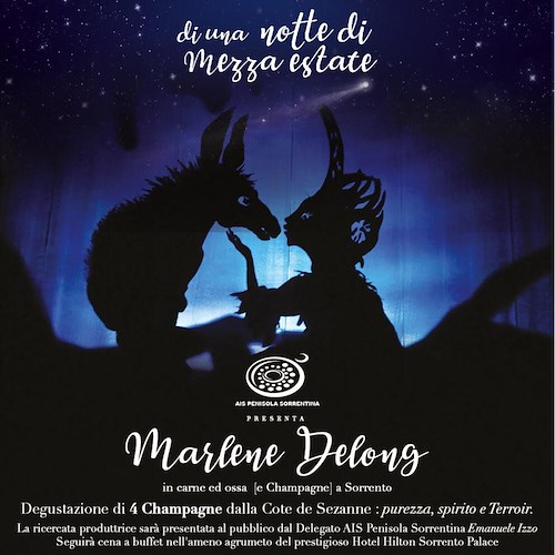 Una notte di mezza estate dedicata allo Champagne di Marlene Delong con Ais Penisola Sorrentina