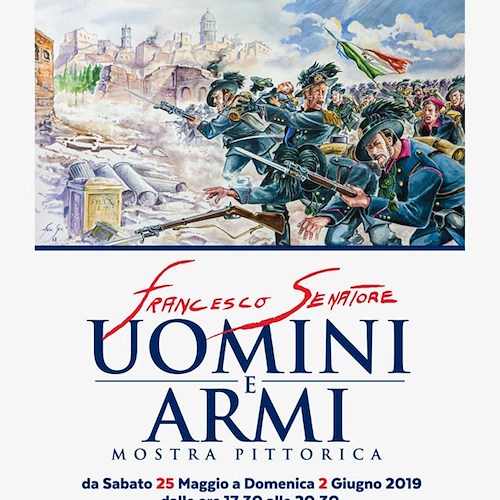 "Uomini e Armi": a Cava de' Tirreni la mostra del maestro Francesco Senatore 
