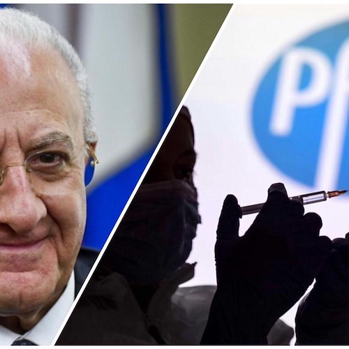 Vaccino Covid, De Luca ha ricevuto anche la seconda dose 