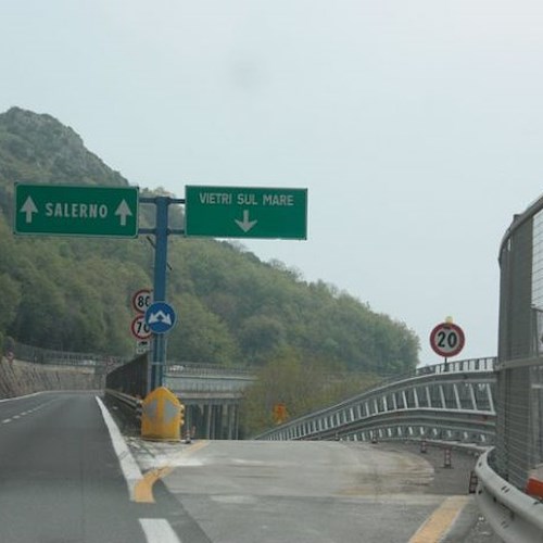 Vietri sul mare: 29-30 dicembre chiuso svincolo autostrada A3 Napoli–Pompei–Salerno