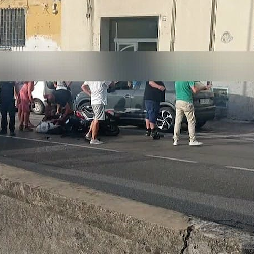Vietri sul Mare, auto contro moto a Molina: centauro in ospedale 