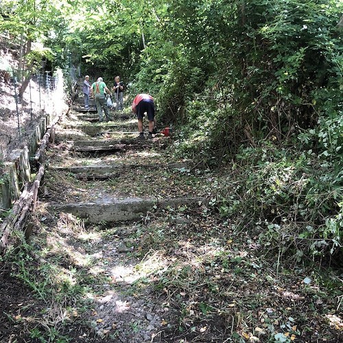 Vietri sul Mare, sentiero di Iaconti torna all'antico splendore grazie al CAI e al Comitato Civico Dragonea 