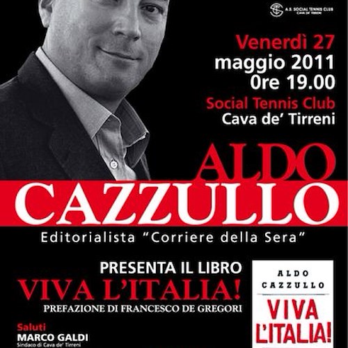 "Viva l'Italia!", l'Associazione "Lucio Barone" ospita Aldo Cazzullo