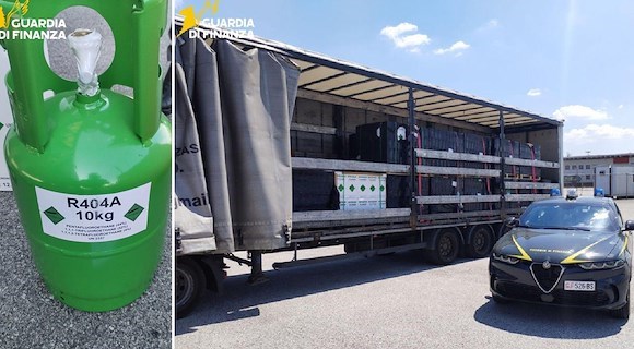Sequestrate oltre 13 tonnellate di gas refrigerante altamente inquinante: provenivano dalla Cina ed erano destinate al Salernitano 