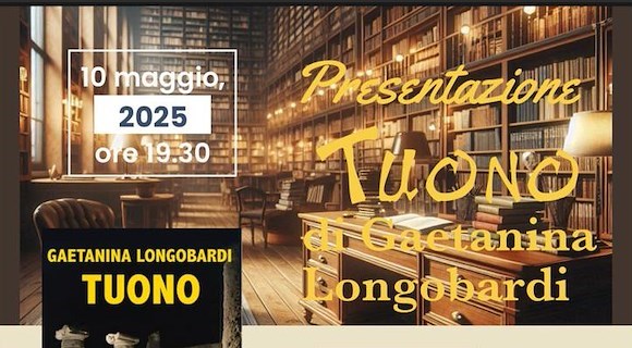 “Tuono”, 10 maggio si presenta il romanzo di Gaetanina Longobardi a Casal Velino 