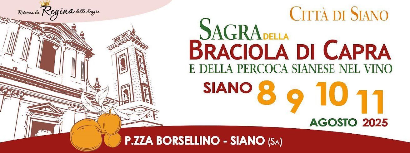 Sagra della Braciola di Capra e della Percoca nel vino 2025